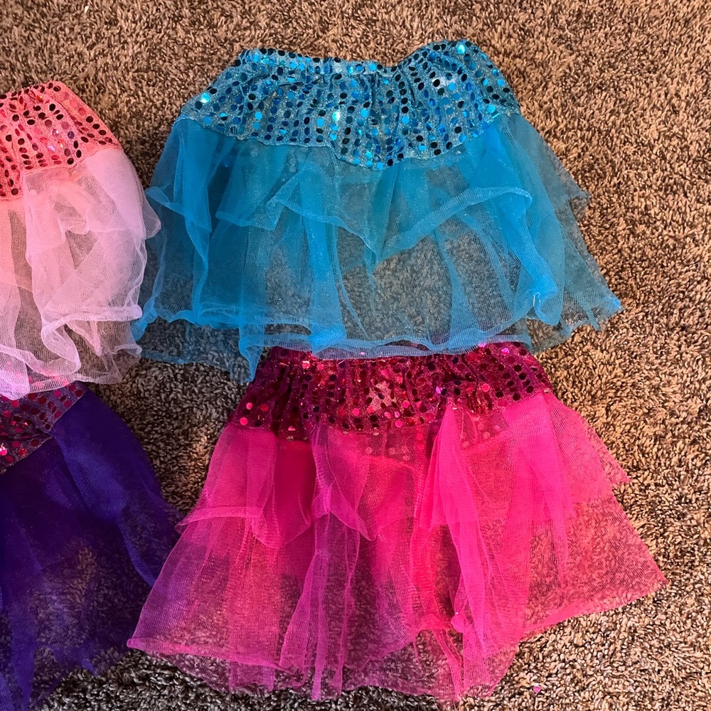 Colorful Sequin Tulle Skirts Set - Picture 3 of 4